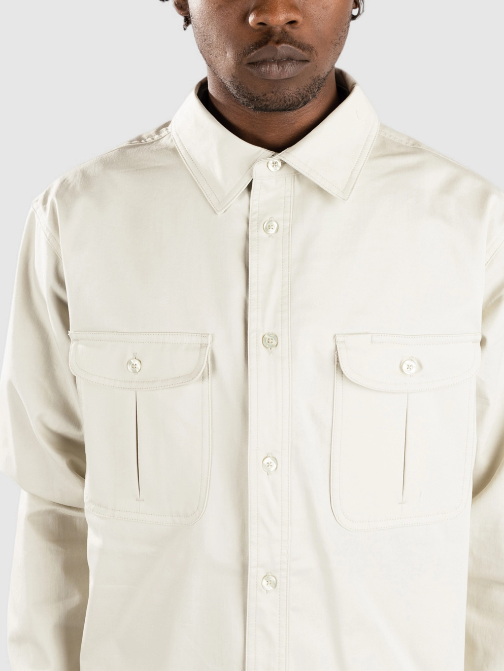 Nike Tanglin Ls Wvn Button Up Shirt light bone