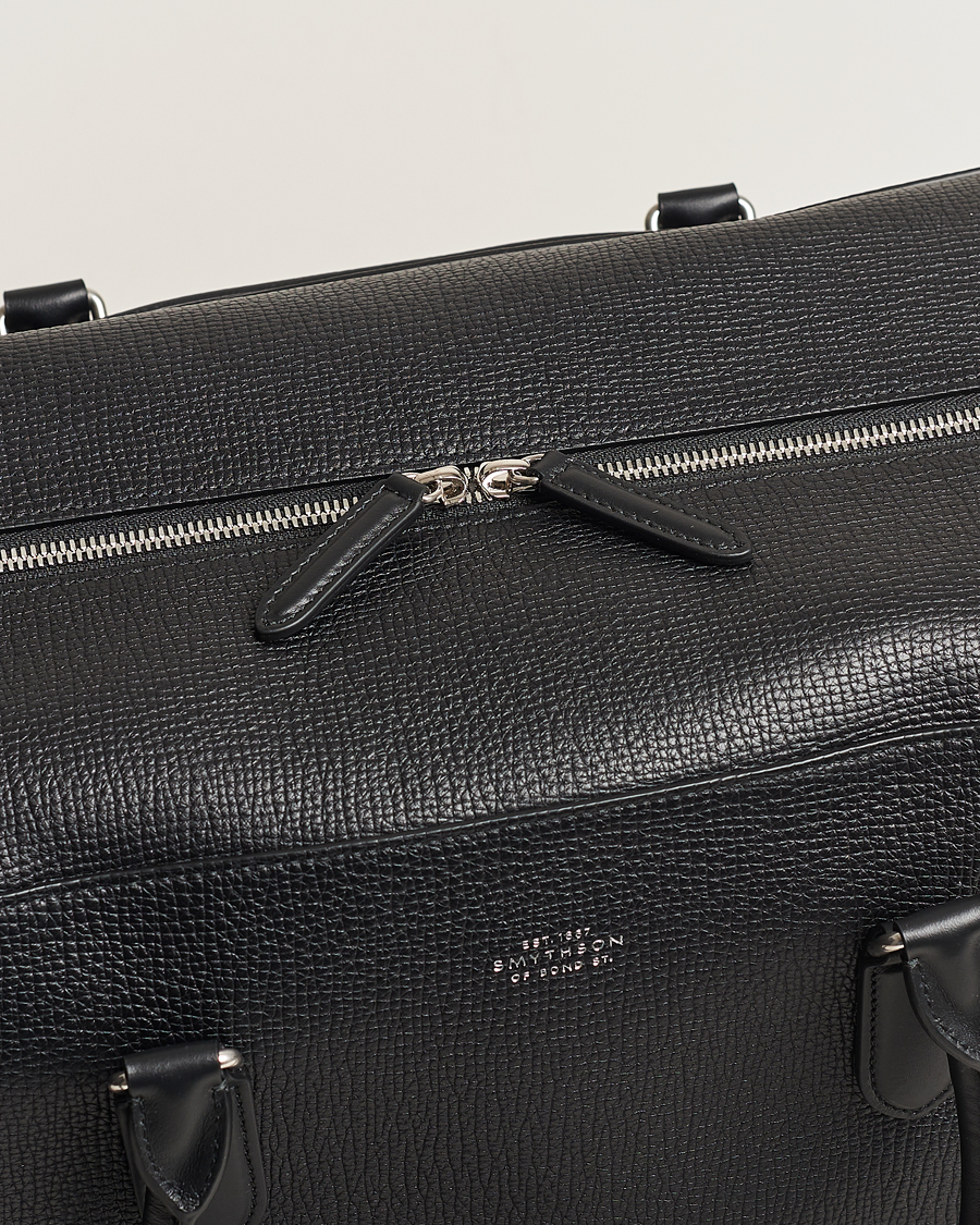Smythson Ludlow Soft Travel Bag Black