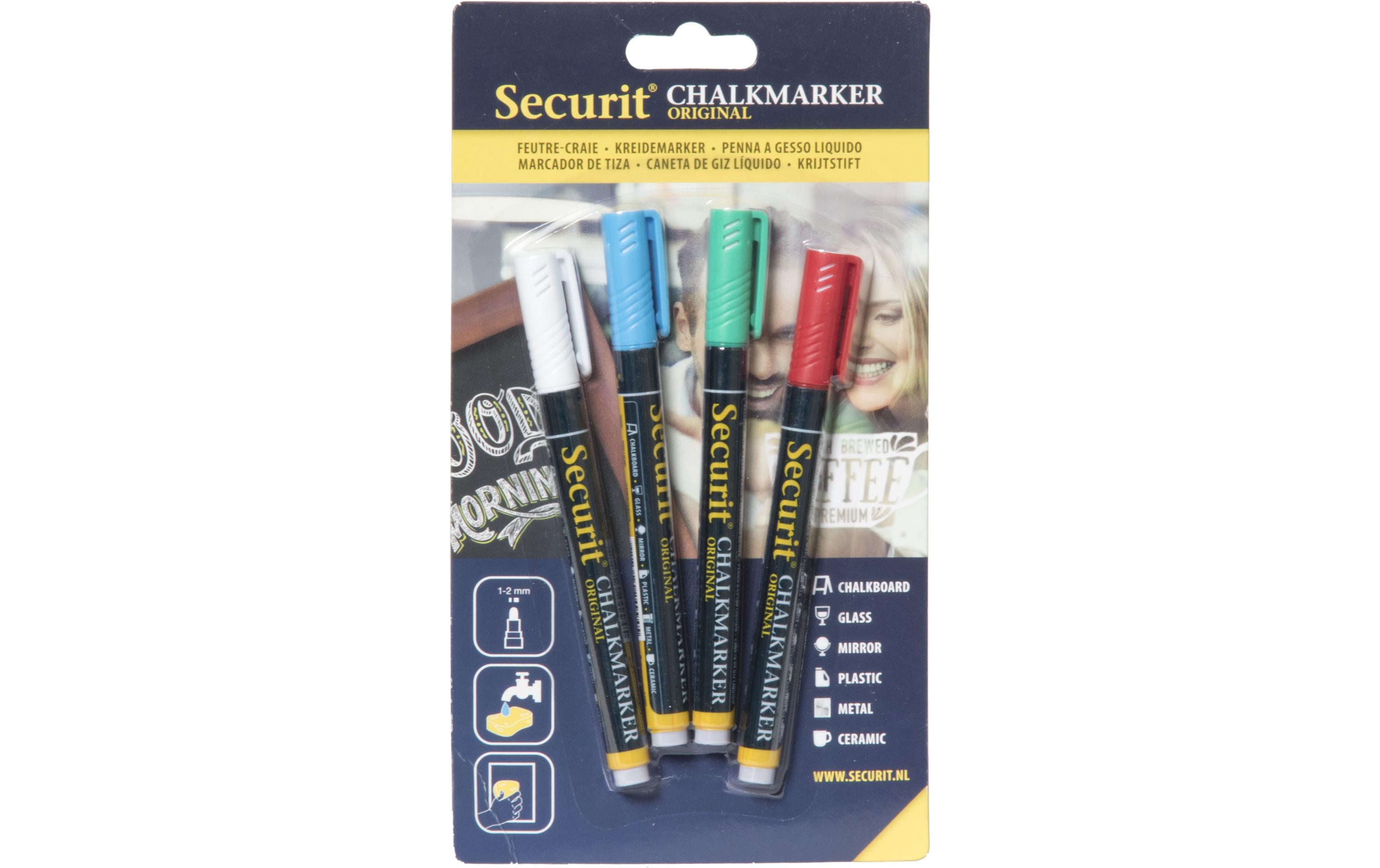 Kreidemarker 1-2 mm 4 StückHochwertige, flüssiger Kreidestift