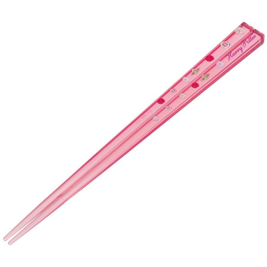 Skater - Harry Potter doorzichtige plastic eetstokjes 21 cm (roze)