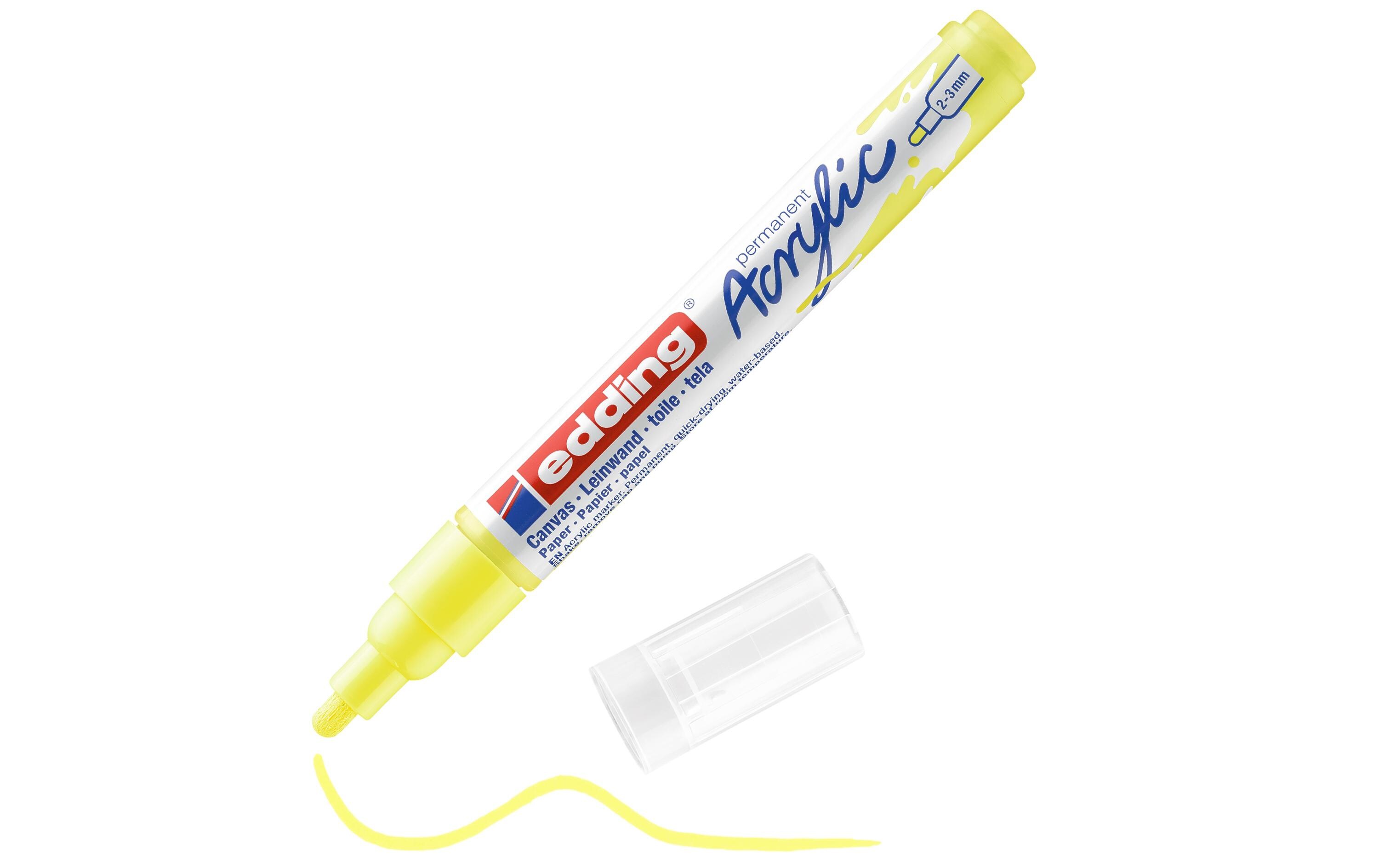 Acrylmarker 5100 Medium, NeongelbSchnelltrocknende Acrylstifte