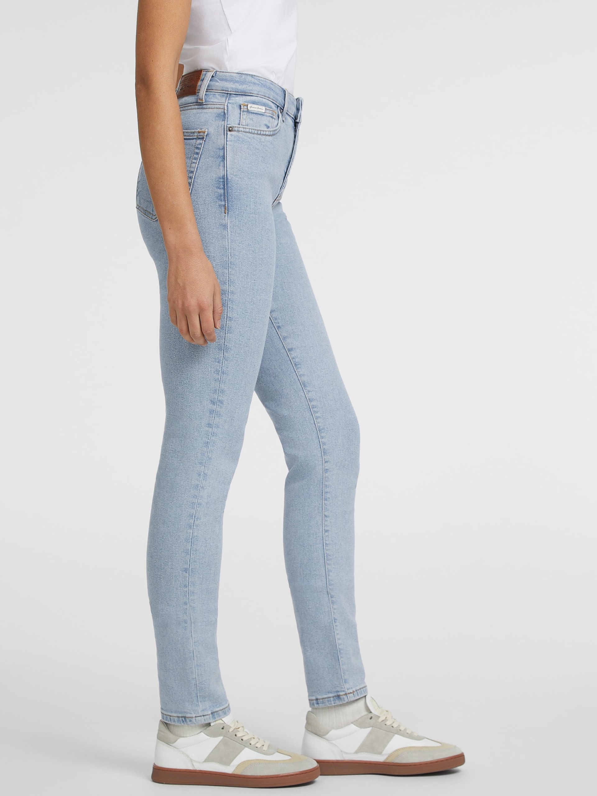 Calça jeans skinny de cintura alta G05