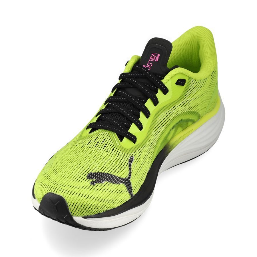 PUMA Chaussures de Running Velocity Nitro 3 - Jaune/Noir/Poison Pink Femme