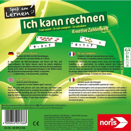 Noris Spiele Spaß am Lernen Ich kann rechnen