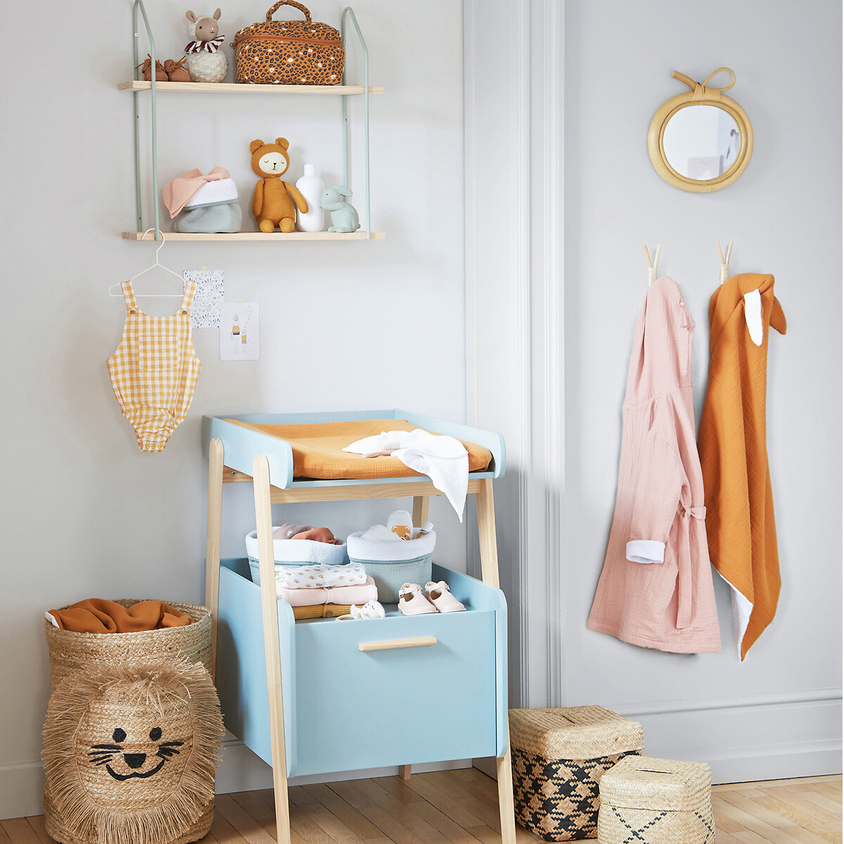 LA REDOUTE INTERIEURS<br>Conjunto de 2 ganchos de parede em rattan, Malu