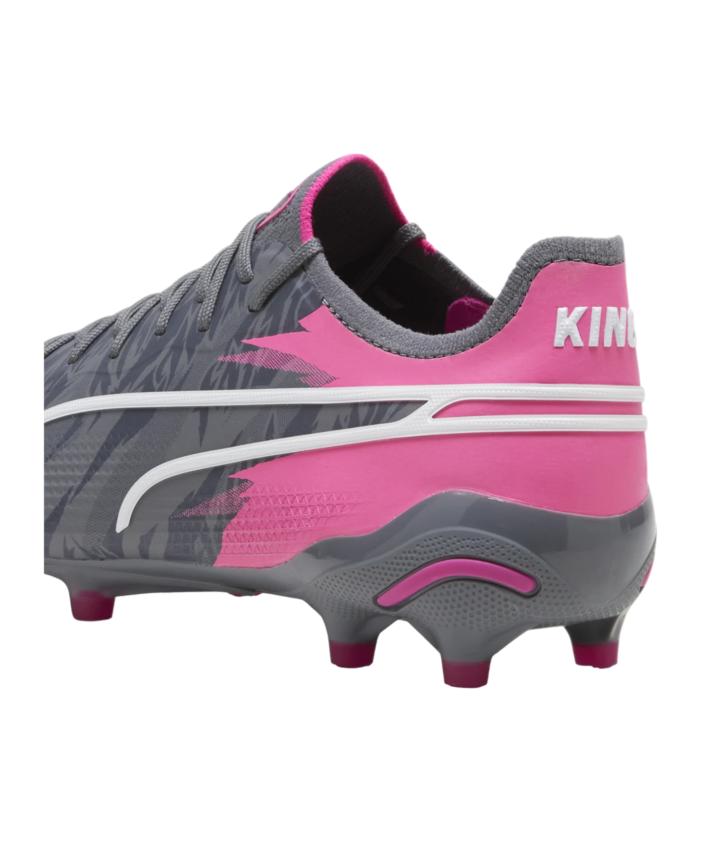 PUMA KING Ultimate Rush FG/AG Grau Pink F01