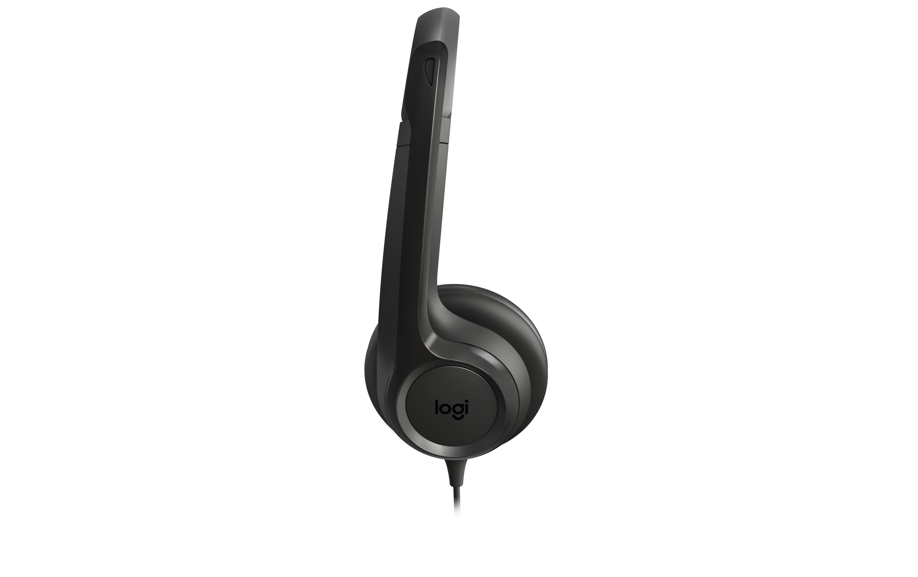 H390 On-Ear Kopfhörer Office Headset (NC) USB A Anschluss (981-000406) - Schwarz