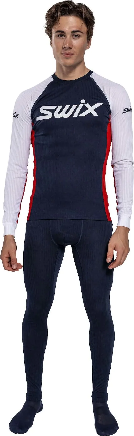 Swix Racex Classic Long Sleeve M Dark Navy/Bright White