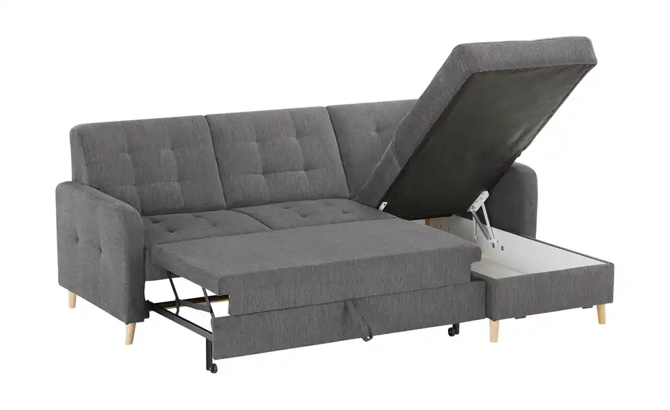 Ecksofa Venus Anthrazit rechts