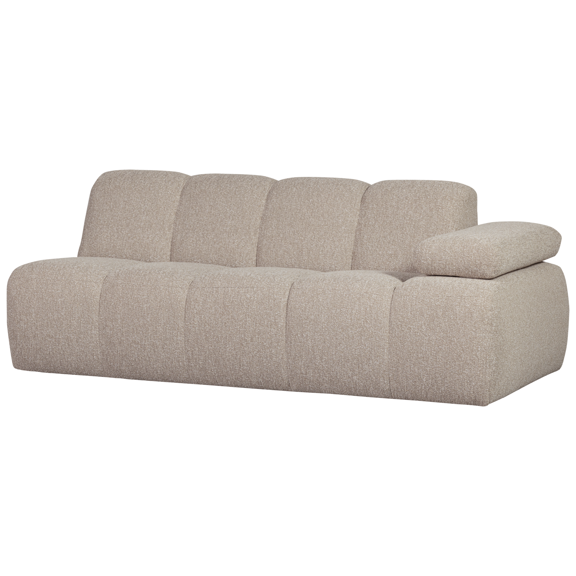 2-zits bank Mojo Mojo 2-zits met Arm Rechts - Bouclé - Beige Melange