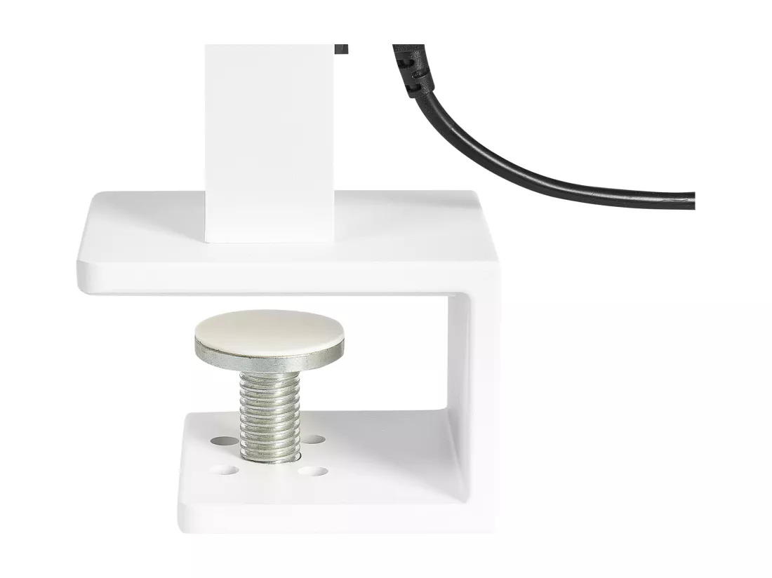 Lampe de bureau LED à pince OCTANT Avec détecteur de mouvement Métal Blanc