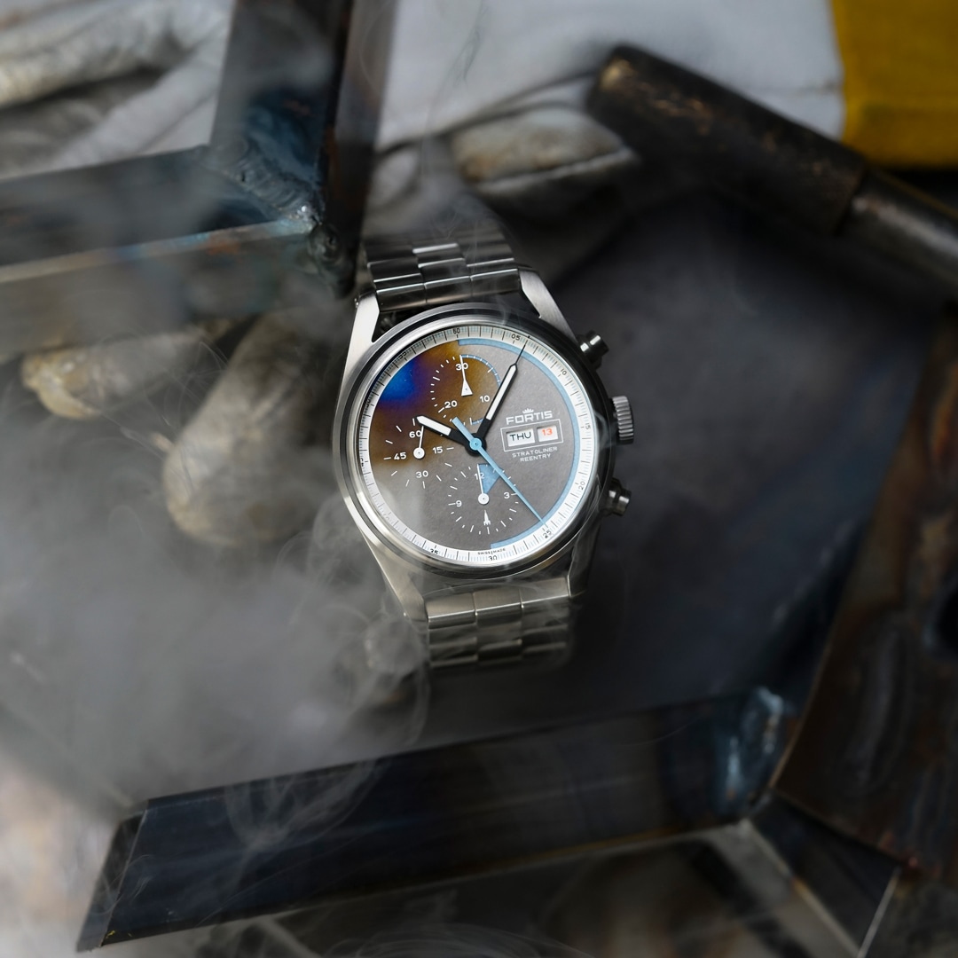 Fortis Stratoliner S-41 Reentry Edition Block Bracelet