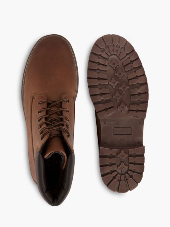 AM SHOE Schnür-Stiefelette Braun