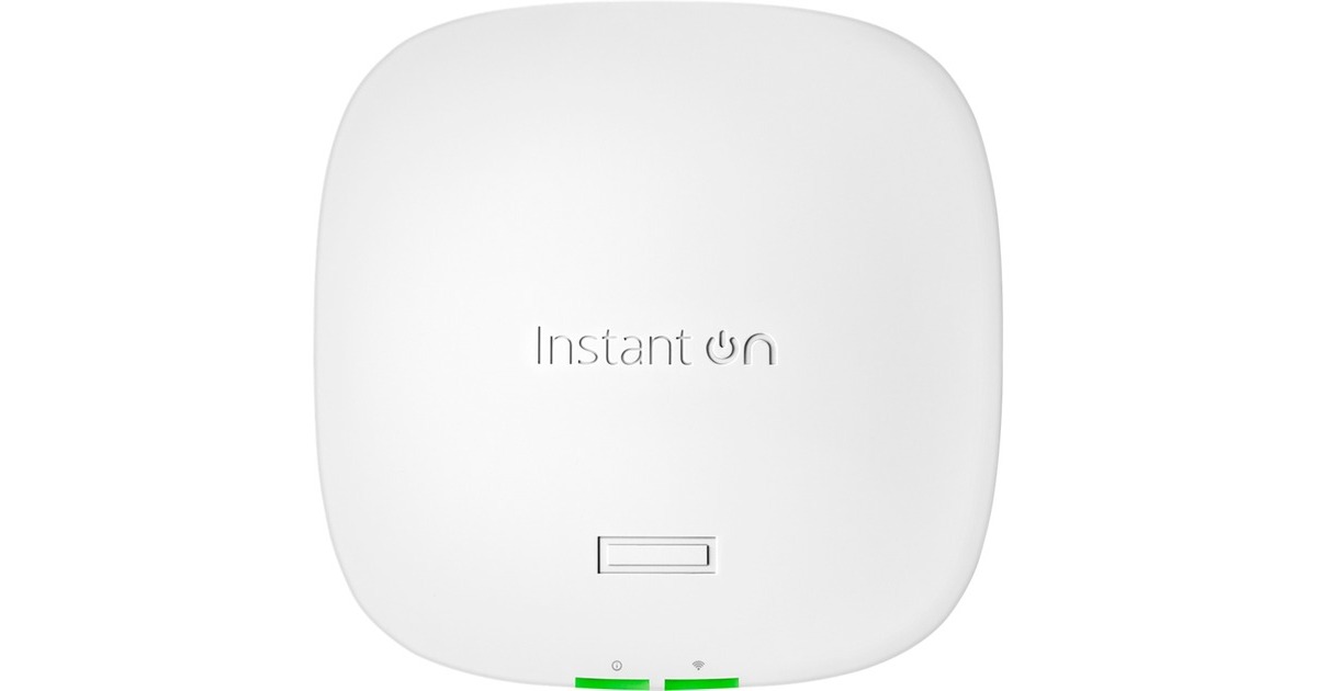 Hewlett Packard EnterpriseInstant On Bundle Dual Radio Tri Band (EU) AP32 access point  (Wit, incl. 12V adapter, Wi‑Fi 6E 2x2)