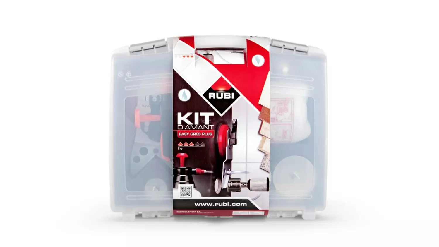 Rubi 50937 9-delige EasyGres Diamantborenset voor nat boren incl. accessoires