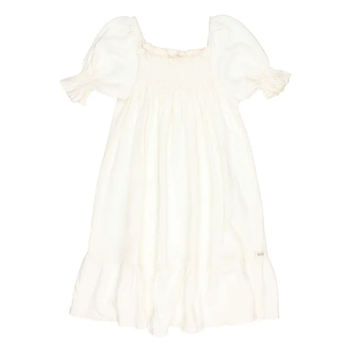Búho Robe Fluide Lin | Blanc