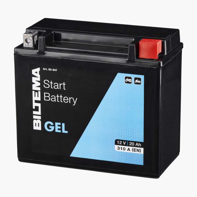 MC-batteri gelé, 12 V, 20 Ah, 175 x 87 x 156 mm