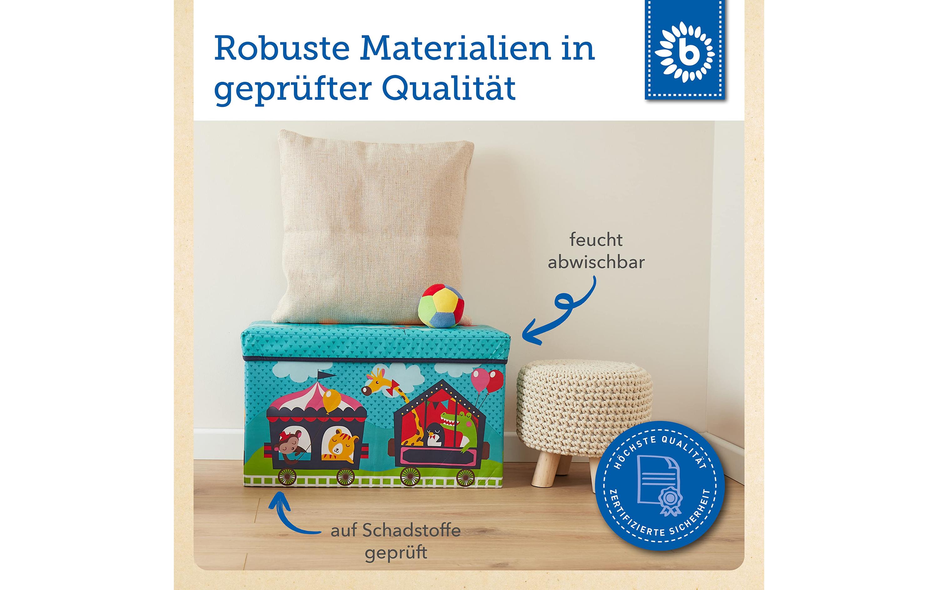 2in1 Aufbewahrungsbox und Bank ZirkusAufbewahrungsbox mit Deckel