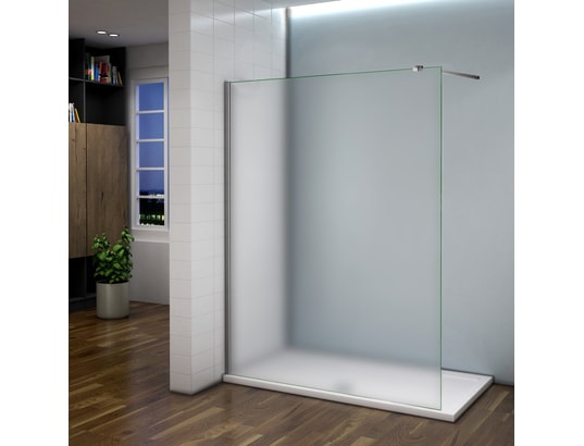 AICA SANITAIRE - Douche cabine intégrale Aica 120x200cm paroi de douche 8mm verre dépolie et anticalc...