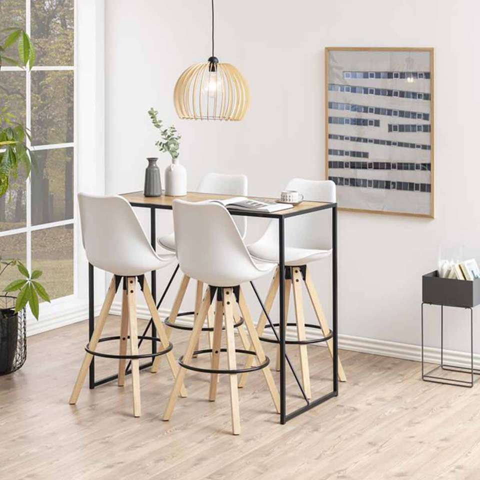 Industriële bartafel Vic Naturel