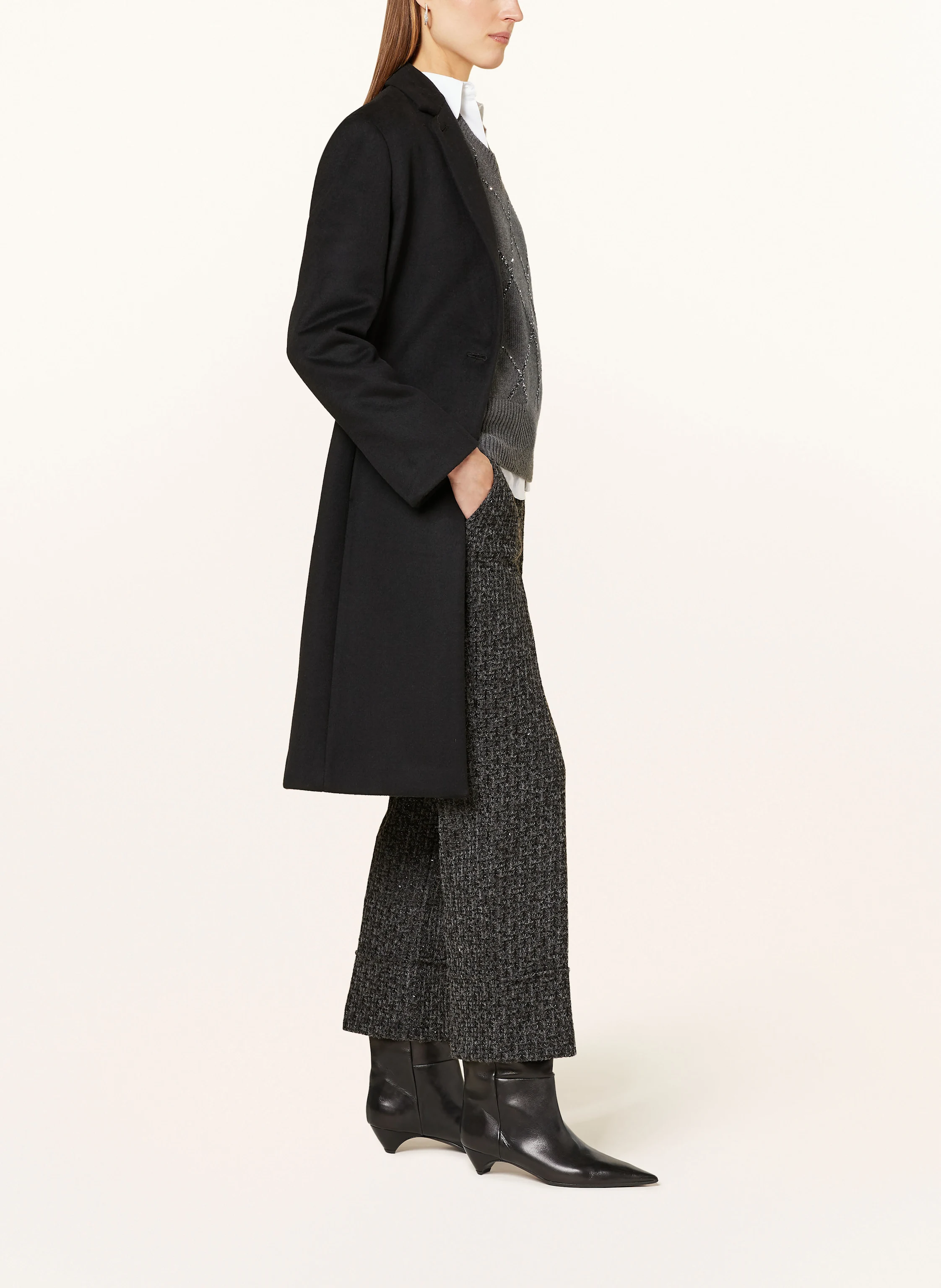 SEDUCTIVE Tweed-Hose MIA mit Pailletten