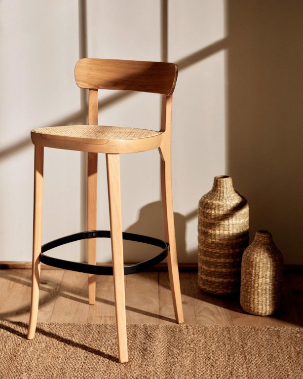 Kave Home Romane barkruk 76 naturel