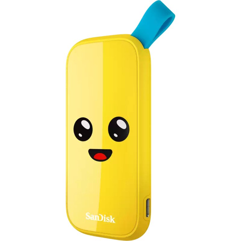SanDisk SDSSDE30-2T00-G25F lecteur à circuits intégrés externe 2 To USB Type-C 3.2 Gen 2 (3.1 Gen 2) Jaune
