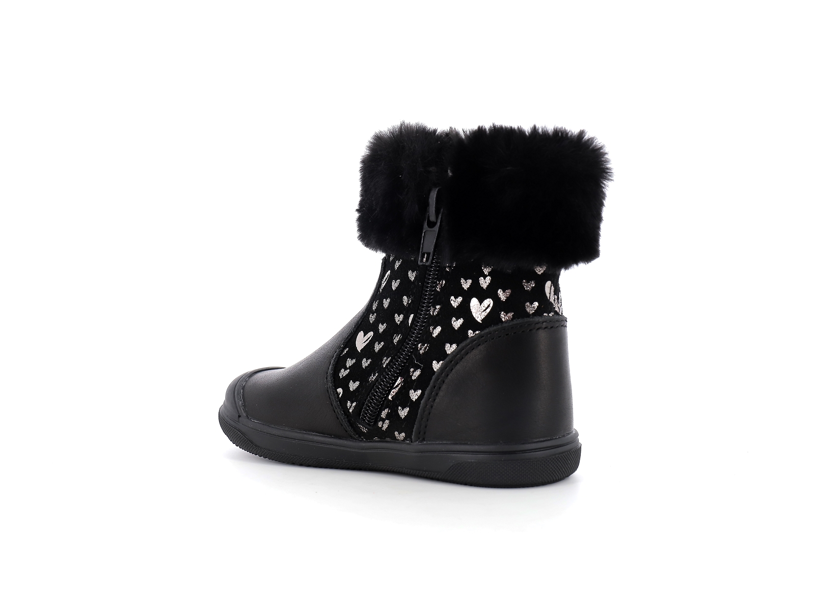 Bopy-ROSALIA SP Matières combinées Noir Argent