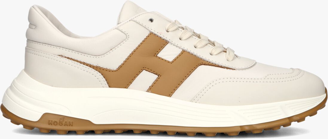 beige hogan lage sneakers hyperlight allacciato h