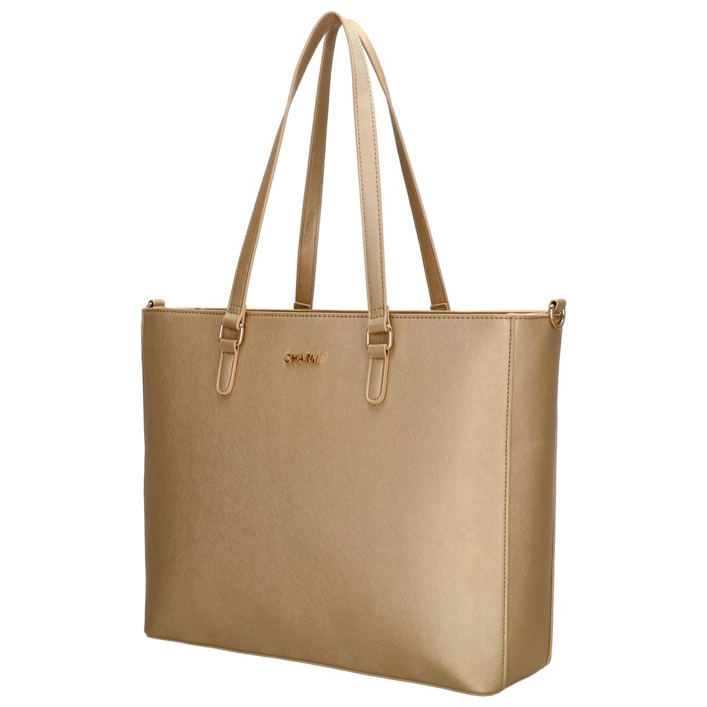 Charm London Birmingham Shopper 15,6 Inch Licht Goud