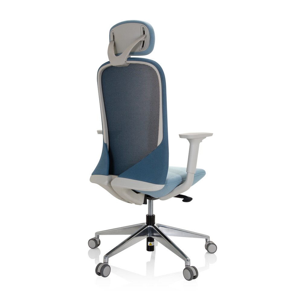 Profi Bürostuhl AVEZA PRO Stoff/Netzstoff mit Armlehnen (höhenverstellbar) hjh OFFICE