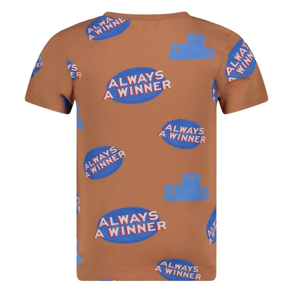 Sturdy Sturdy t-shirt aop - Run the Day hazelnoot