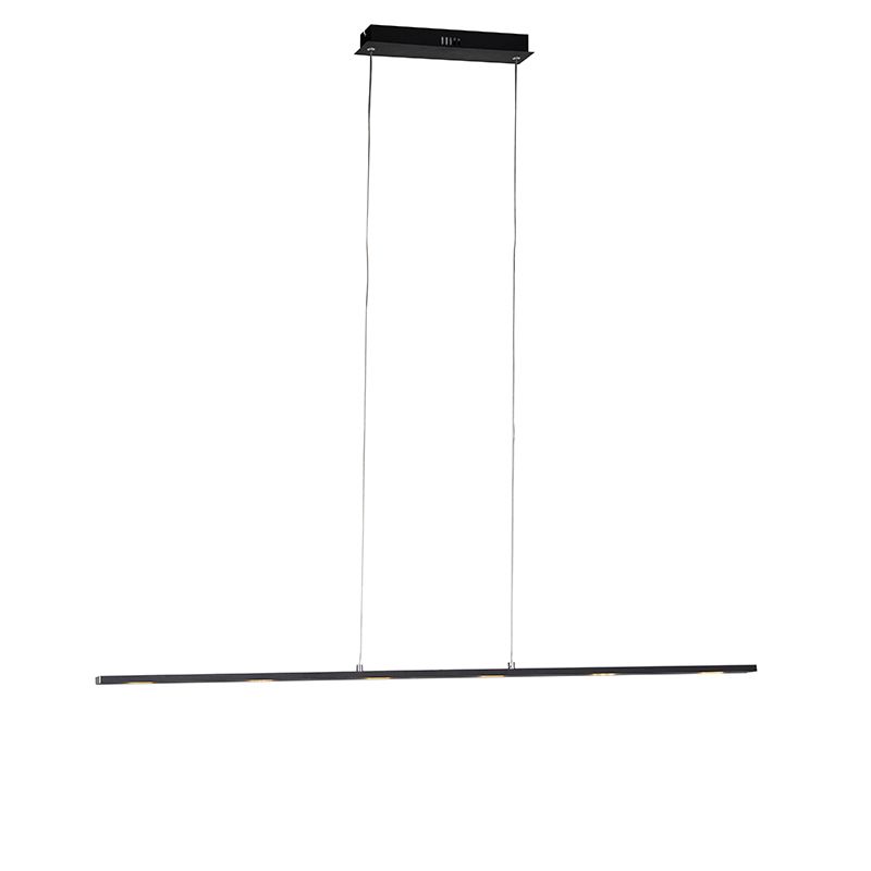 Design hanglamp zwart incl. LED met touchdimmer - Platina