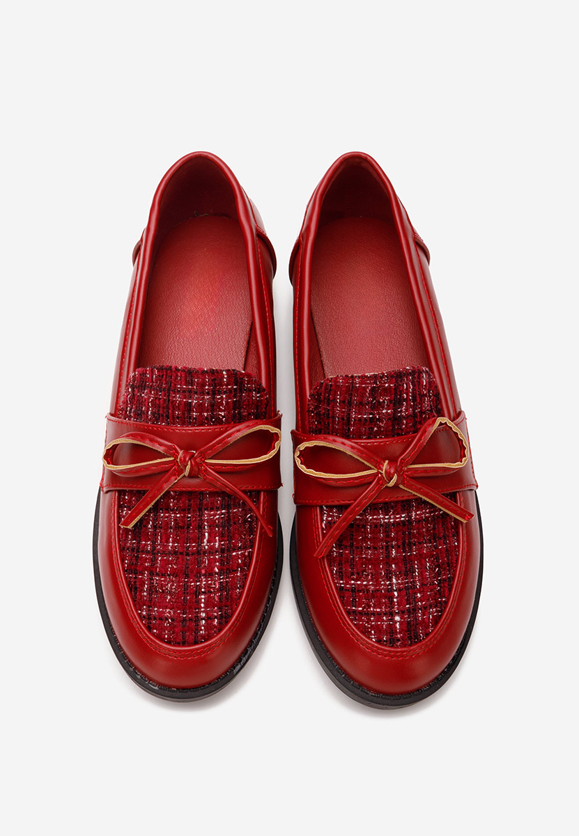 Mocassins femme bordeaux Aliera