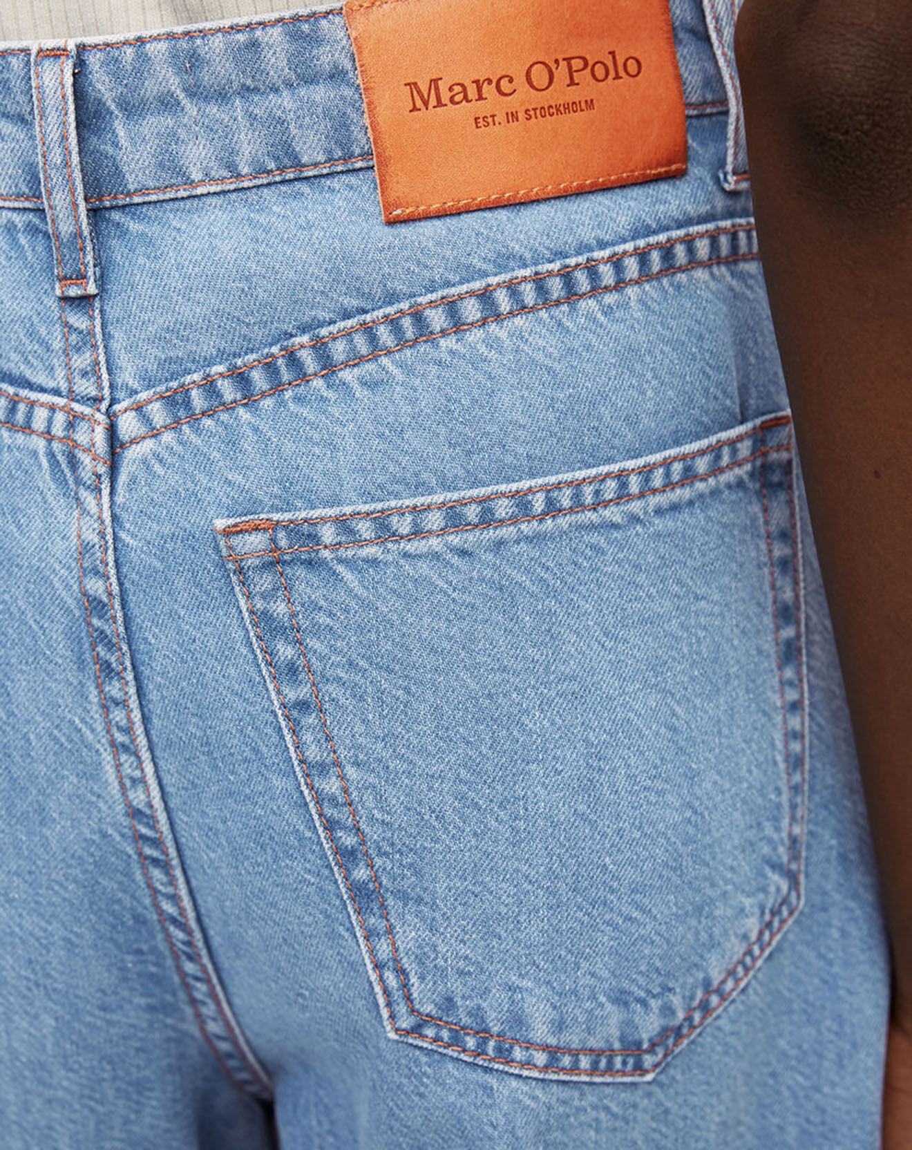 Marc O'Polo Jupe-Culotte en Jean Cropped bleu clair