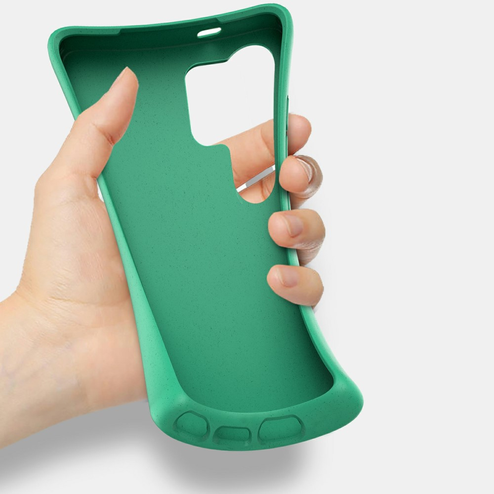 Samsung Galaxy S24 Ultra Bio Gummi Schutzhülle Eco Friendly Nachhaltig Kompostierbar - Beige / Weiss