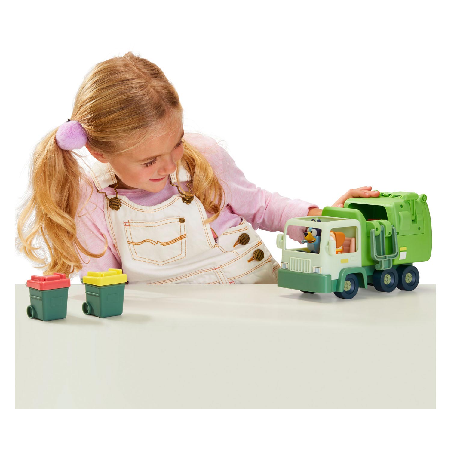 Bluey Vuilniswagen met Speelfiguren