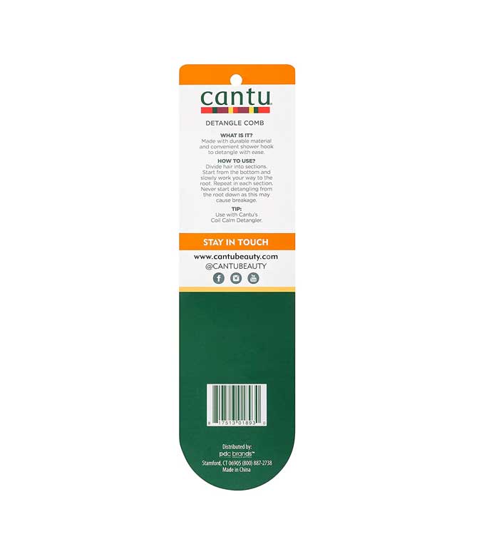 Cantu - Pente para desembaraçar Detangle Sturdy Wash Day Comb