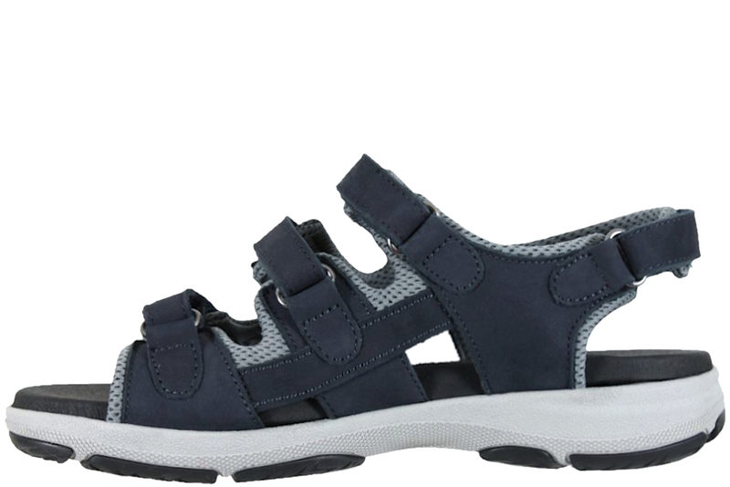NEW FEET SANDAL I BLÅ OLIERET SKIND