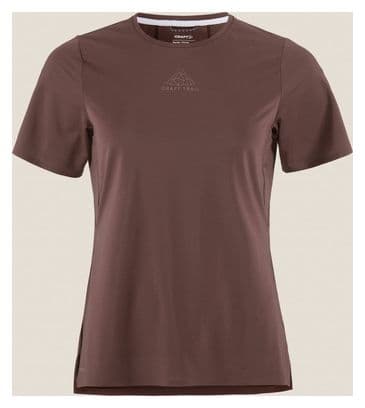 Maillot manches courtes Craft Pro Trail Rouge Femme