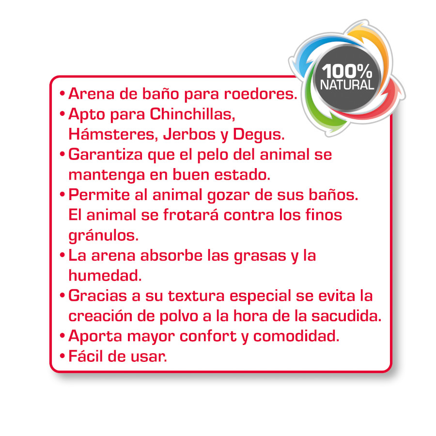 Areia de banho para chinchila Beaphar Care+
