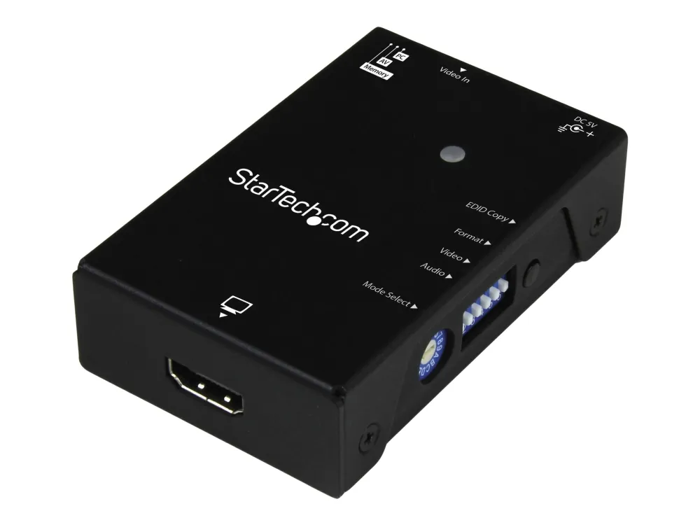 StarTech.com EDID Emulator for HDMI Displays - Copy Extended Display Identification Data - 1080p (VSEDIDHD) - EDID læser / skriver - HDMI - sort