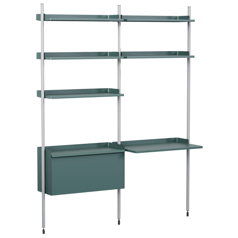 Hay Pier System 12 wandkast Blue/Clear