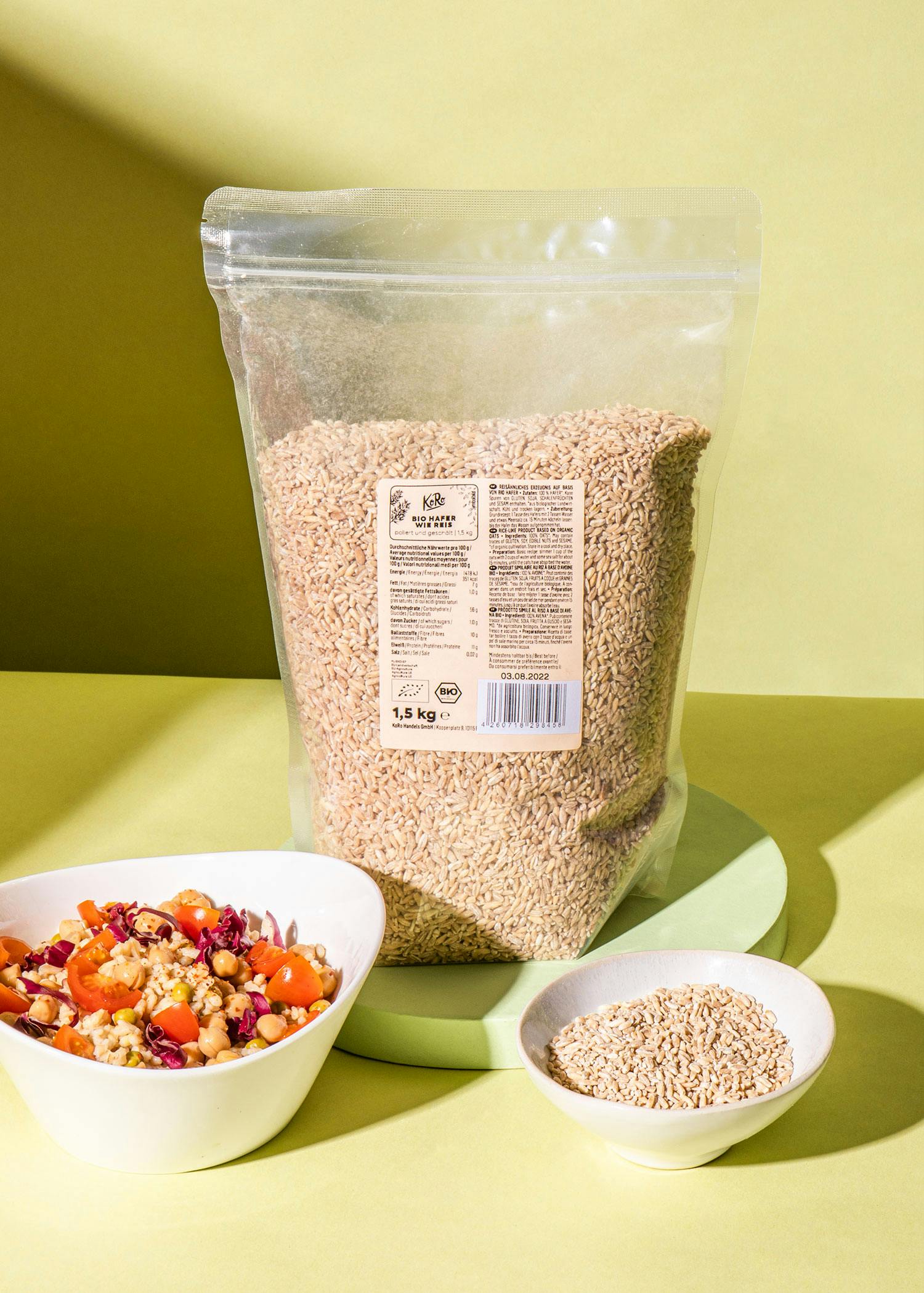Bio Hafer wie Reis 1,5 kg