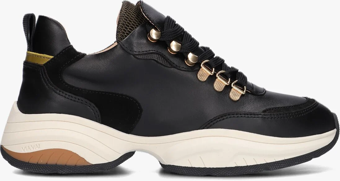 VIA VAI zwarte via vai lage sneakers pepper clay