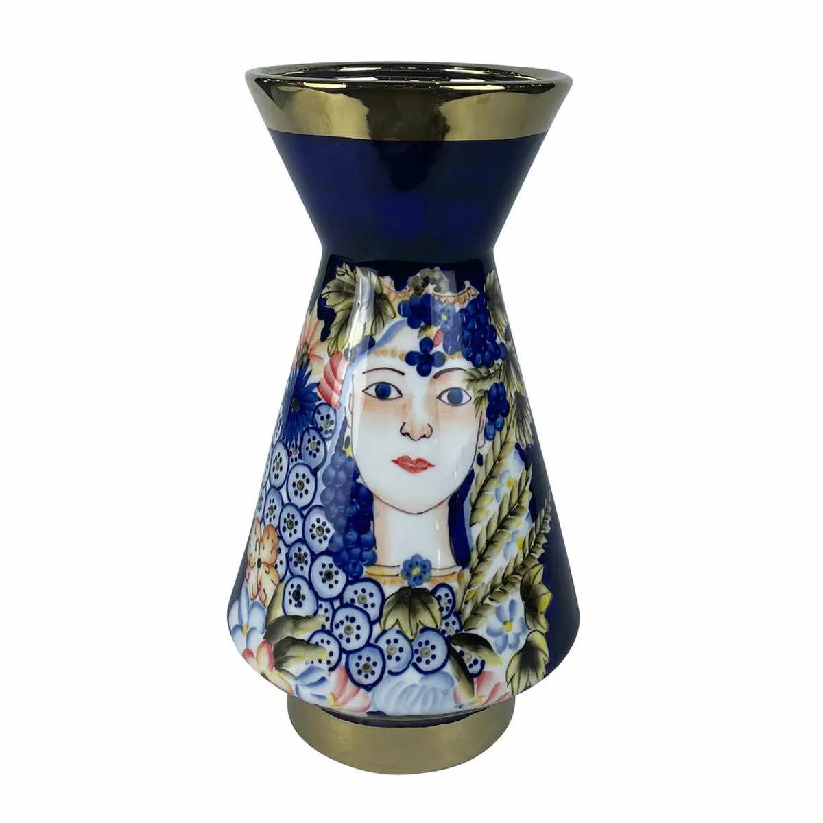 DKD Home Decor Vase - Porcelaine Noir Shabby Chic