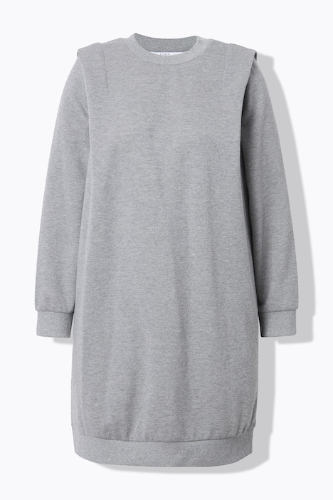 Sweatkleid, oversized, betonte Schultern