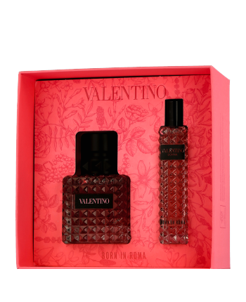 Valentino Donna Born In Roma Set mit Mini EdP Spray 50ml-15ml
