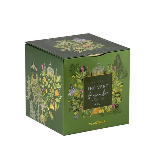 Thé vert gingembre citron bio