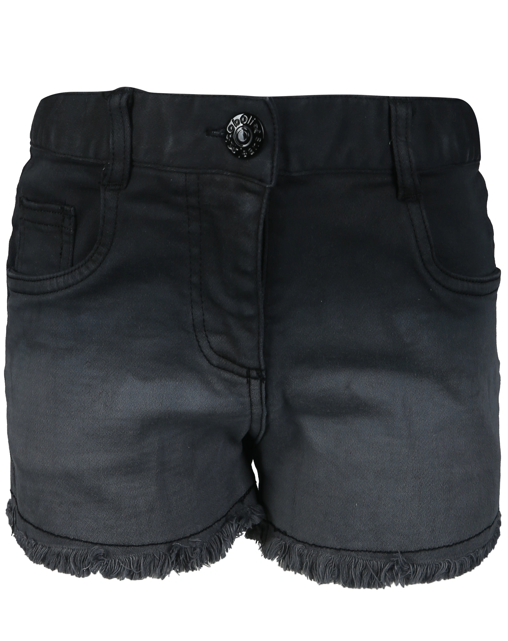 Jeans-Shorts FRINGE in schwarz